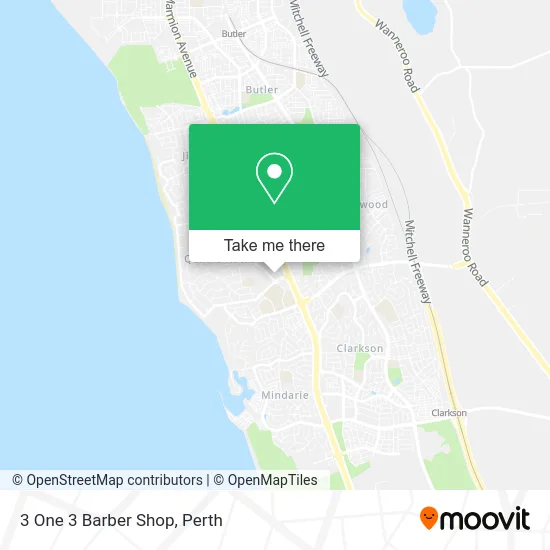 Mapa 3 One 3 Barber Shop
