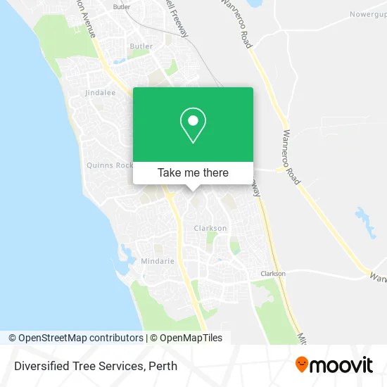 Mapa Diversified Tree Services