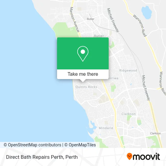 Mapa Direct Bath Repairs Perth