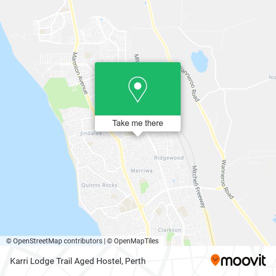 Karri Lodge Trail Aged Hostel map