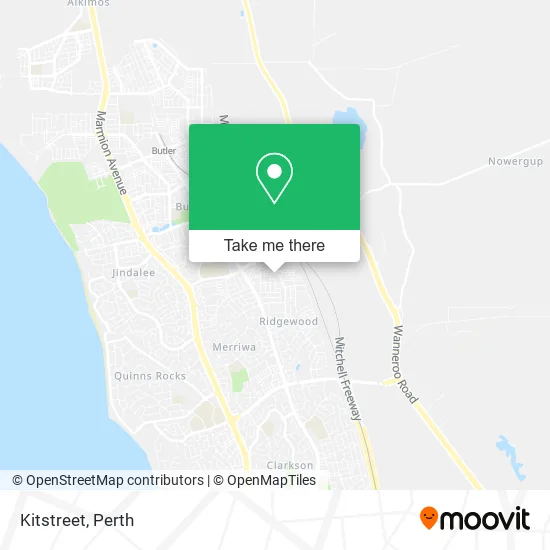 Mapa Kitstreet