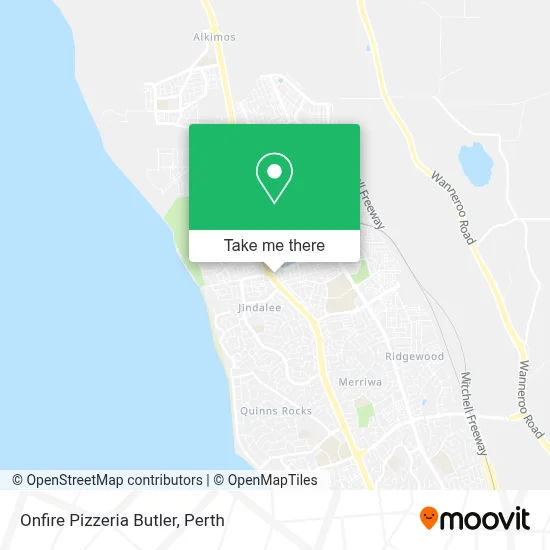 Mapa Onfire Pizzeria Butler