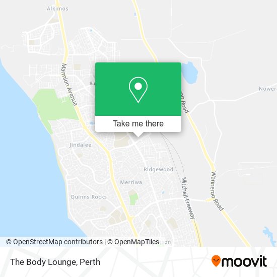 The Body Lounge map