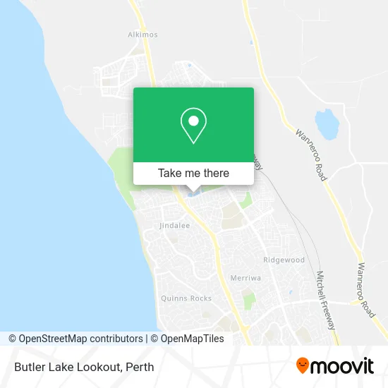 Mapa Butler Lake Lookout