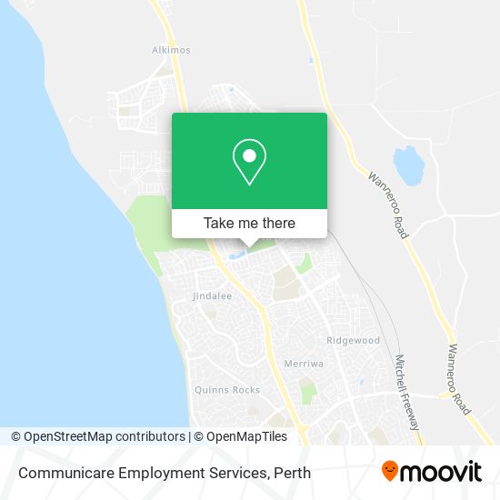 Communicare Employment Services map