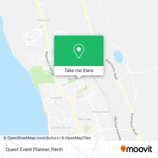 Quest Event Planner map