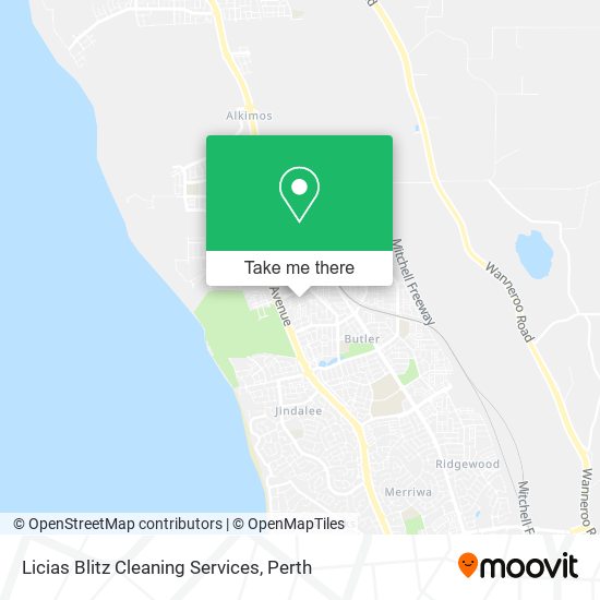 Licias Blitz Cleaning Services map