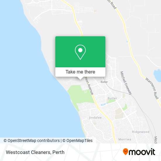 Westcoast Cleaners map