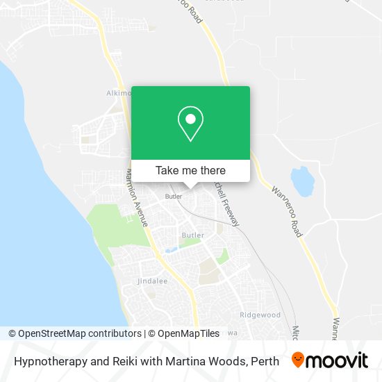 Hypnotherapy and Reiki with Martina Woods map