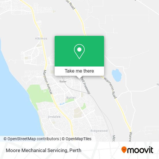 Moore Mechanical Servicing map
