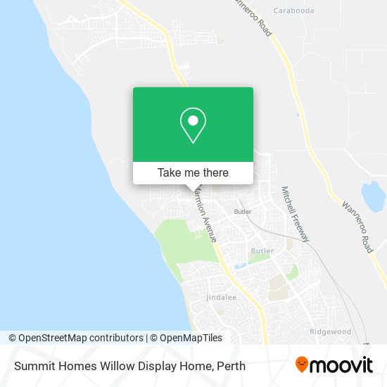 Summit Homes Willow Display Home map
