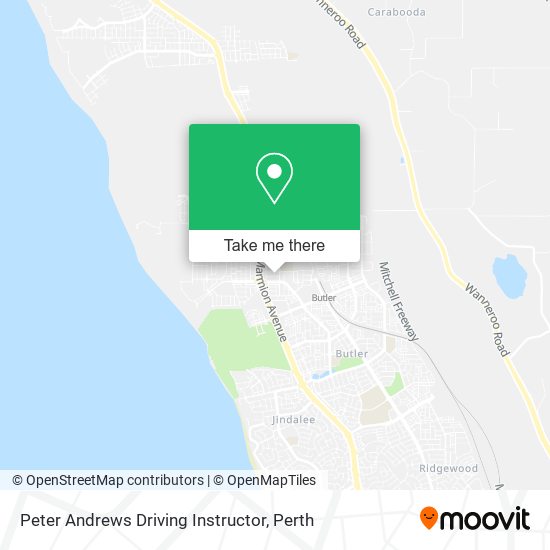 Peter Andrews Driving Instructor map