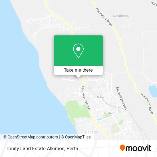 Mapa Trinity Land Estate Alkimos