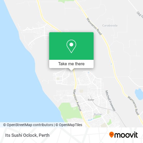 Its Sushi Oclock map