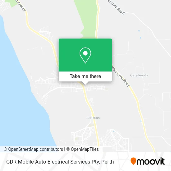 Mapa GDR Mobile Auto Electrical Services Pty