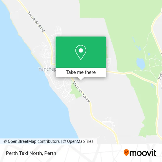 Mapa Perth Taxi North