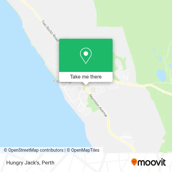 Mapa Hungry Jack's
