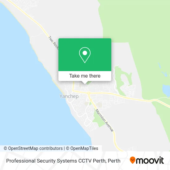 Mapa Professional Security Systems CCTV Perth