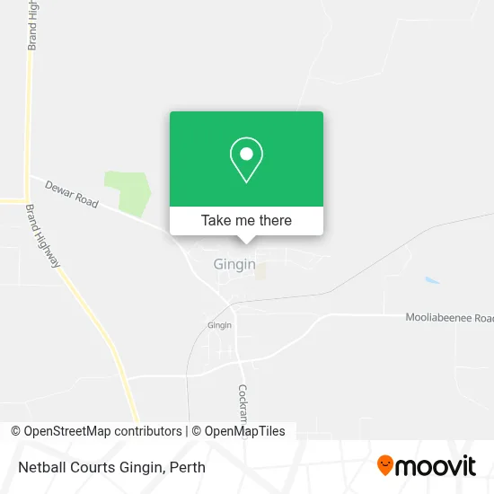 Mapa Netball Courts Gingin