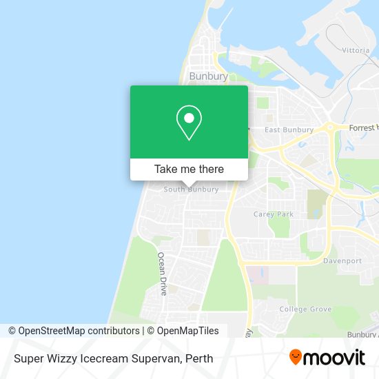 Super Wizzy Icecream Supervan map