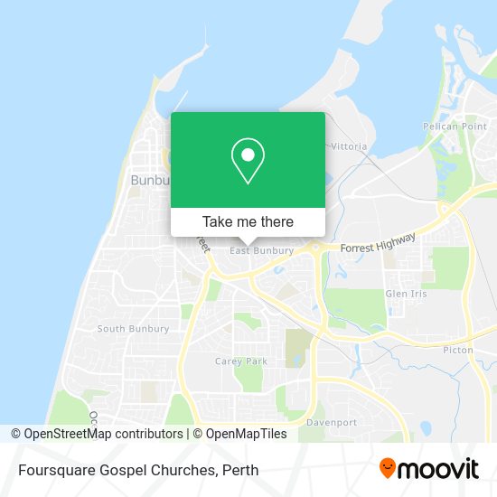 Foursquare Gospel Churches map