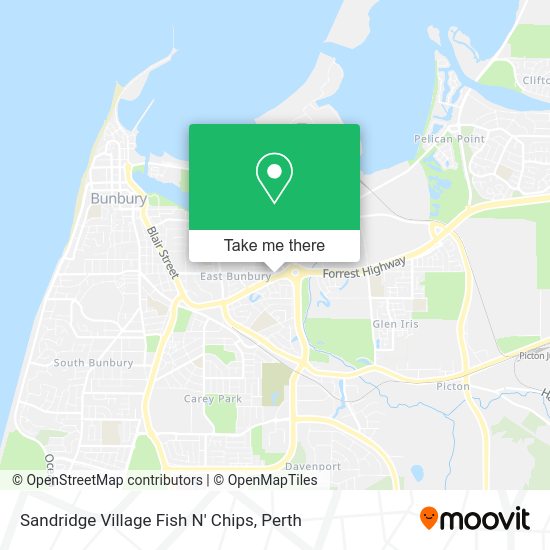 Sandridge Village Fish N' Chips map