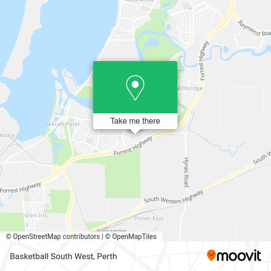 Basketball South West map