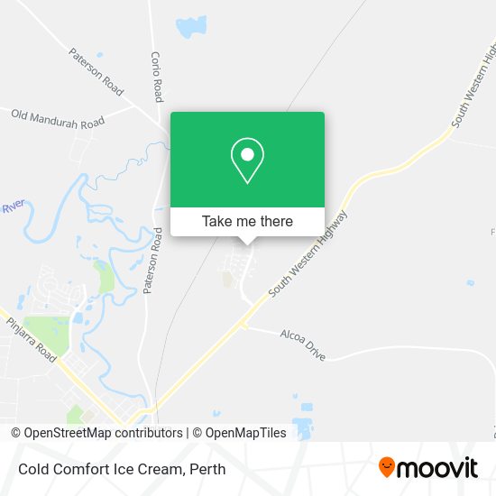 Cold Comfort Ice Cream map