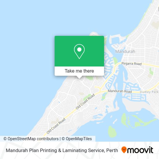 Mandurah Plan Printing & Laminating Service map