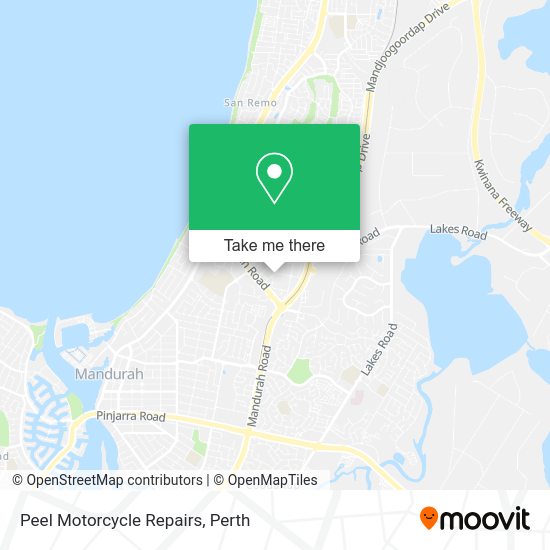 Peel Motorcycle Repairs map