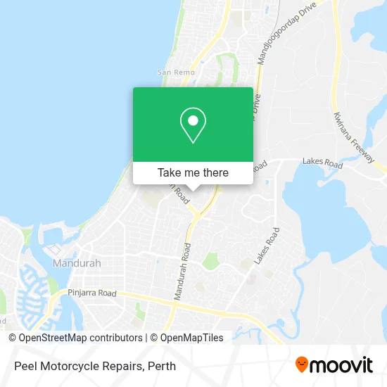 Mapa Peel Motorcycle Repairs