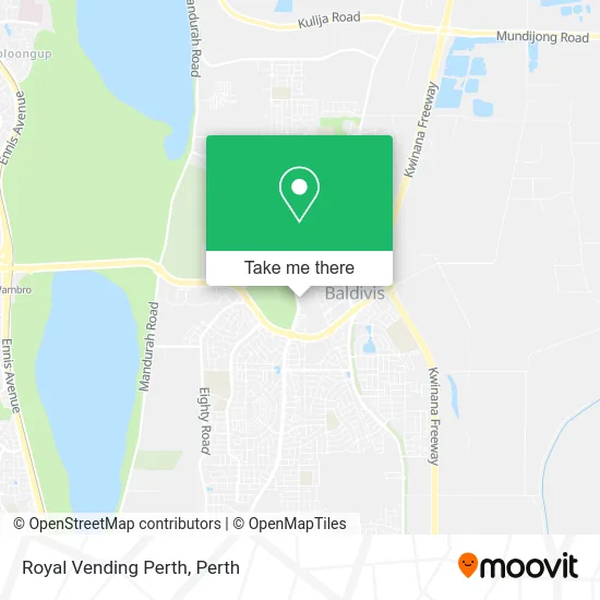 Mapa Royal Vending Perth