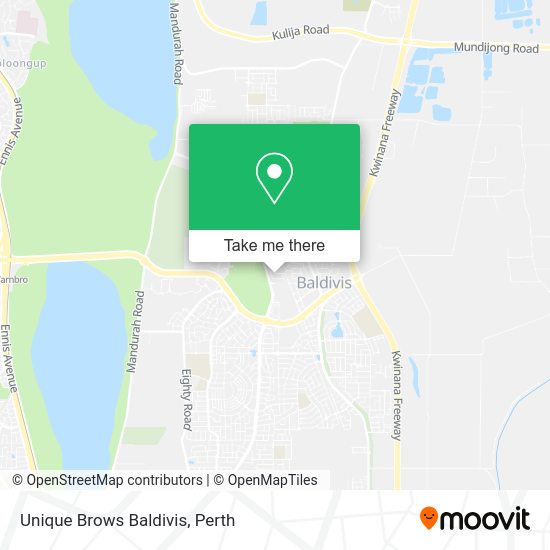 Unique Brows Baldivis map