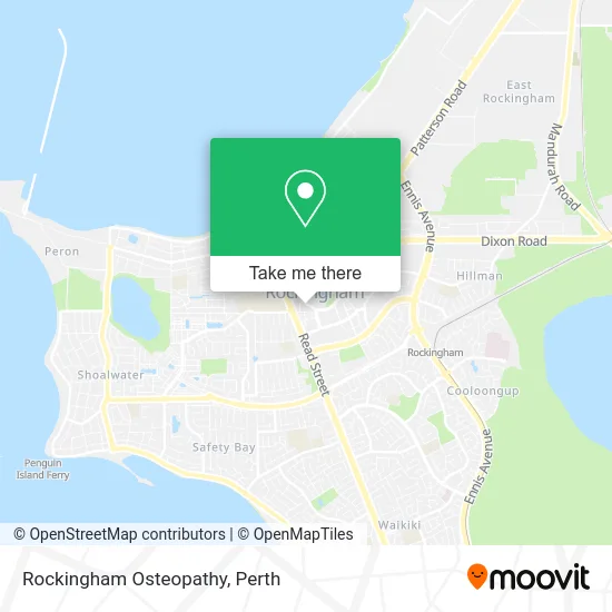 Mapa Rockingham Osteopathy