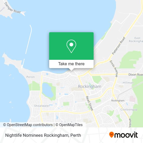 Nightlife Nominees Rockingham map