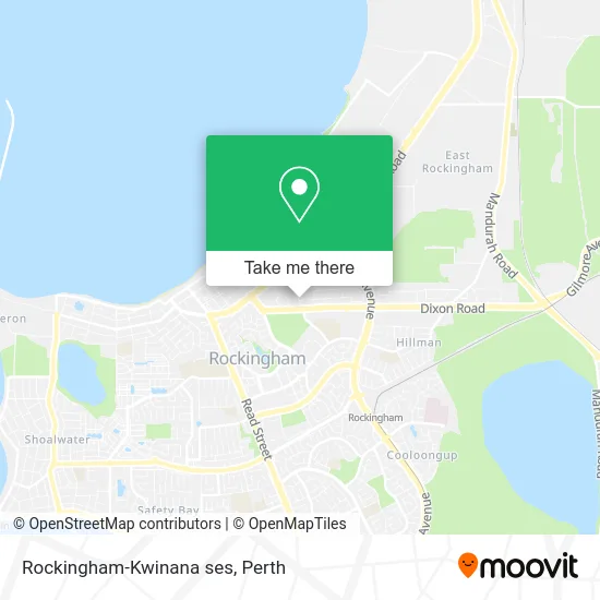 Mapa Rockingham-Kwinana ses