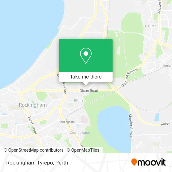 Mapa Rockingham Tyrepo