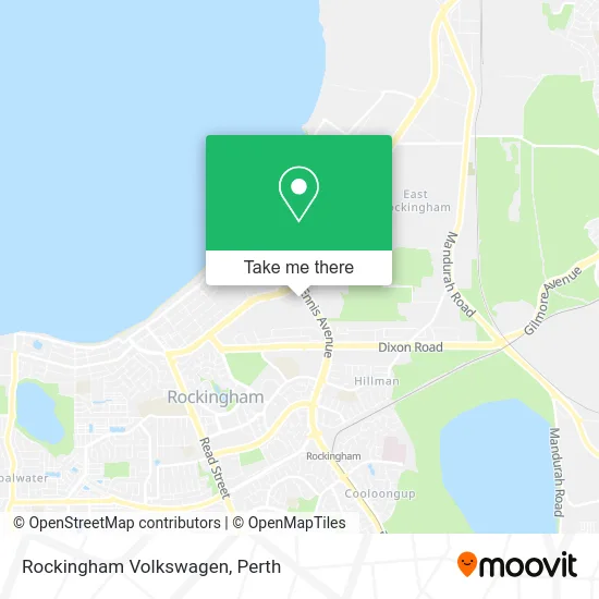 Mapa Rockingham Volkswagen