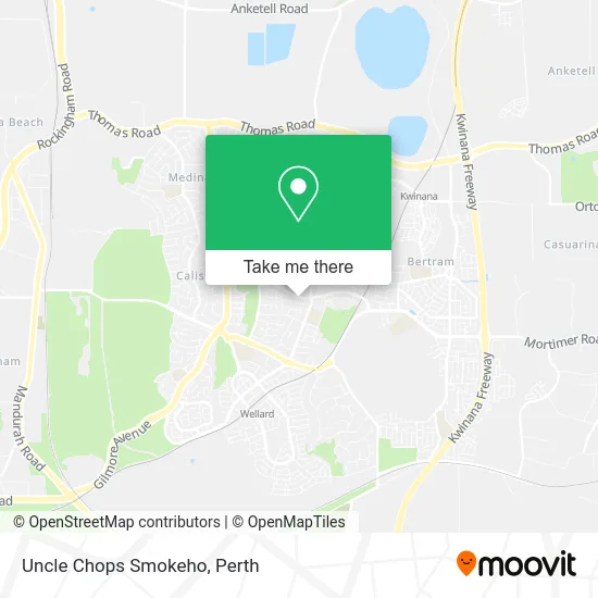 Mapa Uncle Chops Smokeho