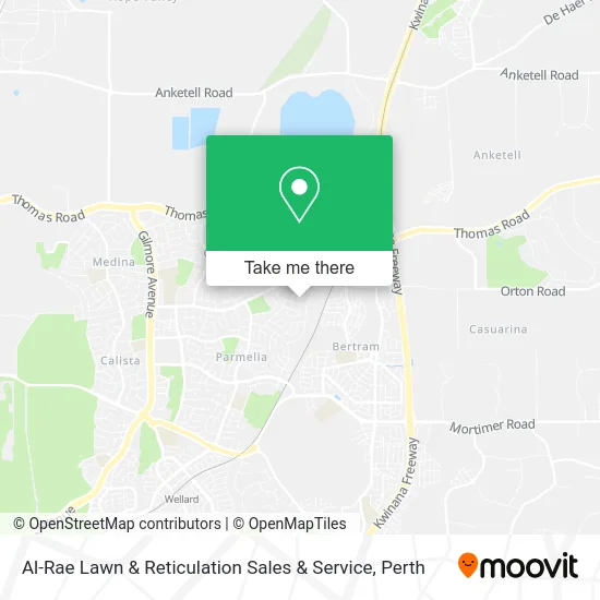 Mapa Al-Rae Lawn & Reticulation Sales & Service