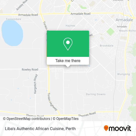 Liba's Authentic African Cuisine map