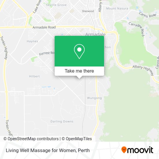Living Well Massage for Women map