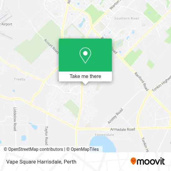 Mapa Vape Square Harrisdale
