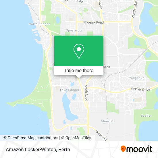 Mapa Amazon Locker-Winton