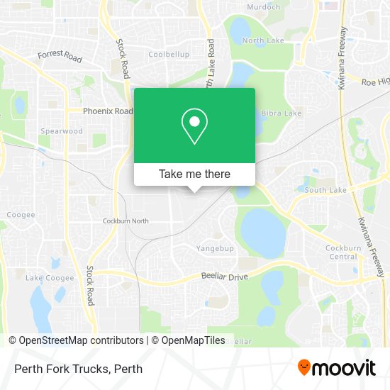 Perth Fork Trucks map