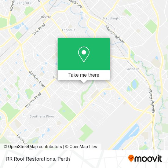 RR Roof Restorations map