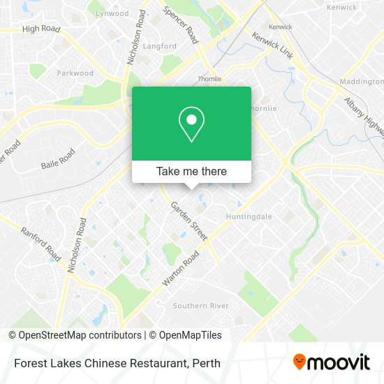 Forest Lakes Chinese Restaurant map