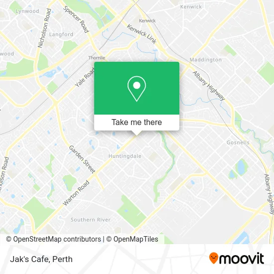 Jak's Cafe map