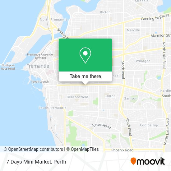 7 Days Mini Market map