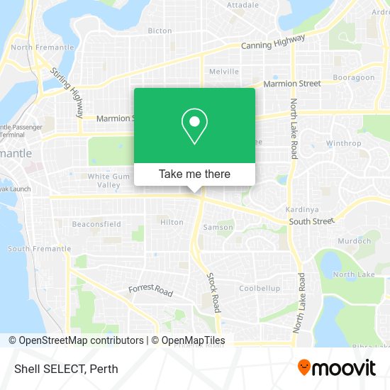 Shell SELECT map